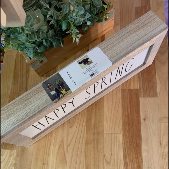 RAE DUNN “HAPPY SPRING” LL WOODEN SIGN - Picture 3 of 9
